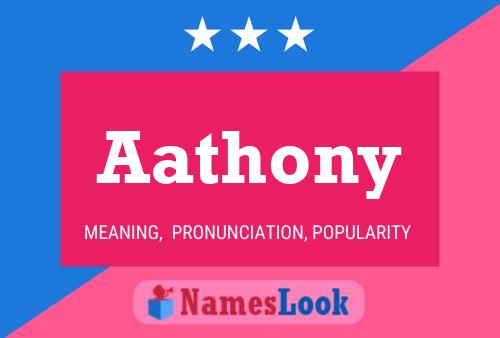 Aathony Name Poster