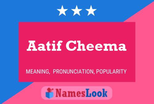 Aatif Cheema Name Poster