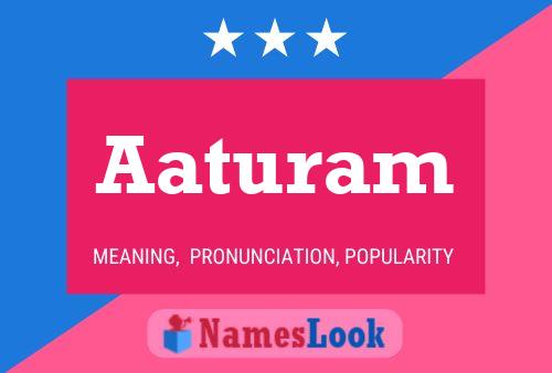 Aaturam Name Poster