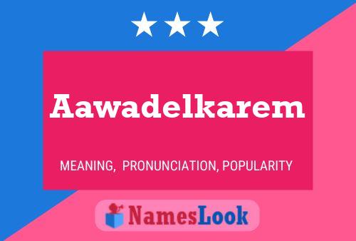 Aawadelkarem Name Poster