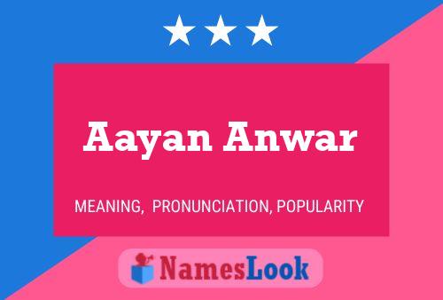 Aayan Anwar Name Poster