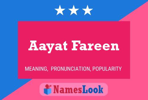 Aayat Fareen Name Poster