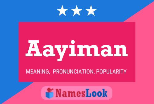 Aayiman Name Poster