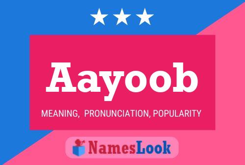 Aayoob Name Poster