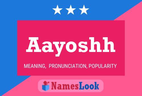 Aayoshh Name Poster