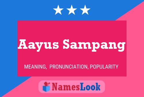 Aayus Sampang Name Poster