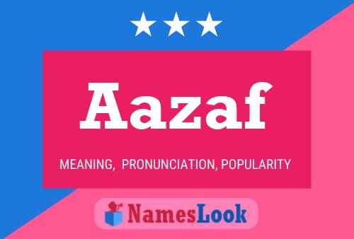 Aazaf Name Poster