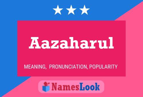 Aazaharul Name Poster