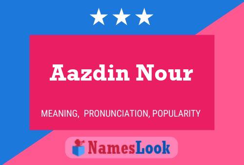 Aazdin Nour Name Poster