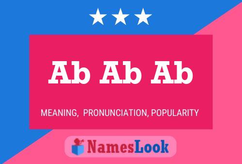 Ab Ab Ab Name Poster