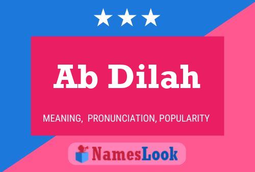 Ab Dilah Name Poster