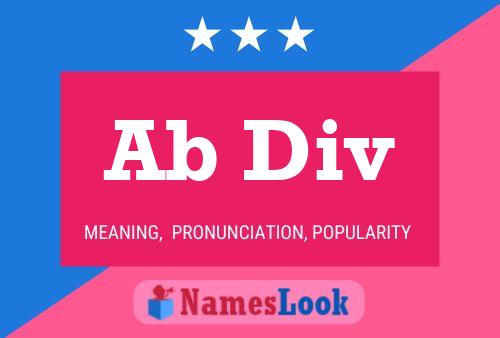 Ab Div Name Poster