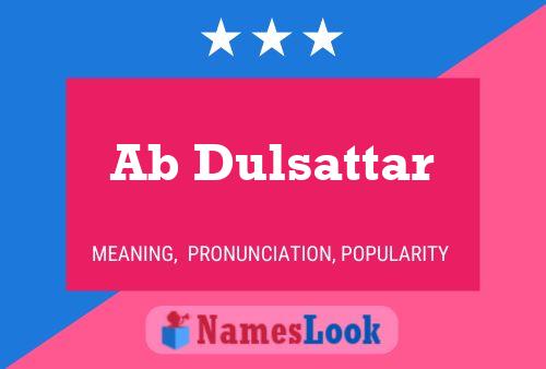 Ab Dulsattar Name Poster