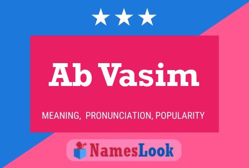 Ab Vasim Name Poster