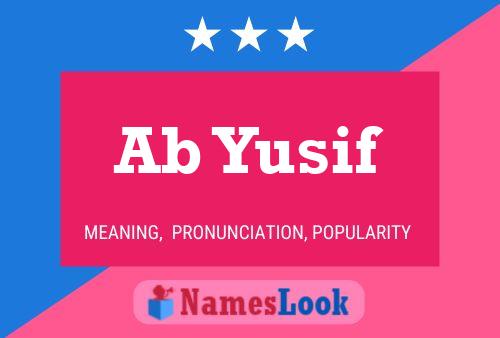 Ab Yusif Name Poster