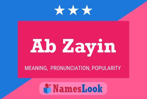 Ab Zayin Name Poster