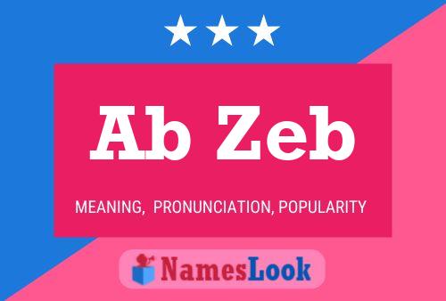 Ab Zeb Name Poster