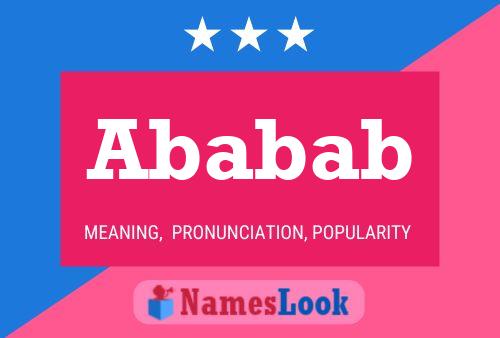 Ababab Name Poster