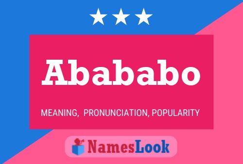 Abababo Name Poster