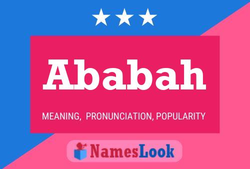 Ababah Name Poster