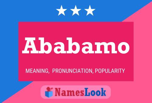 Ababamo Name Poster