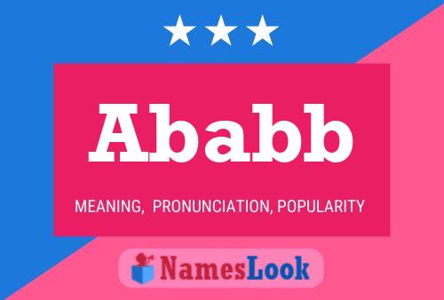 Ababb Name Poster