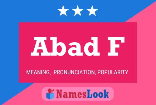 Abad F Name Poster