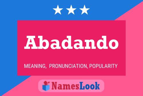 Abadando Name Poster