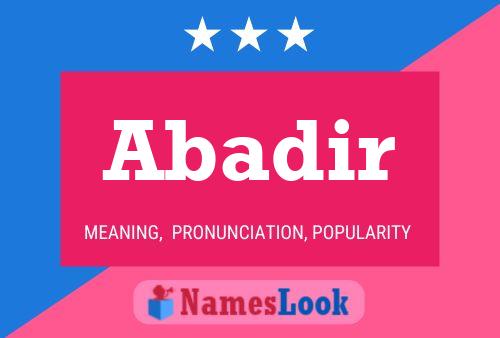 Abadir Name Poster