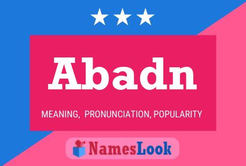 Abadn Name Poster