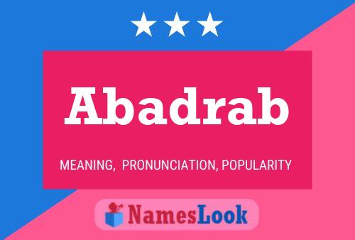 Abadrab Name Poster