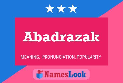 Abadrazak Name Poster