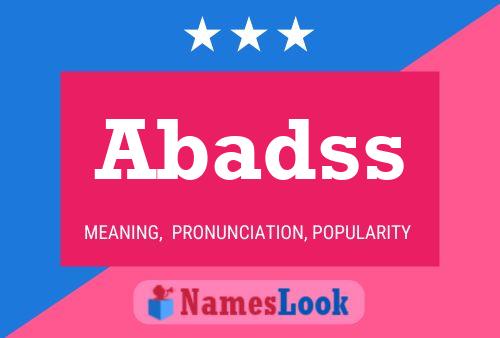 Abadss Name Poster