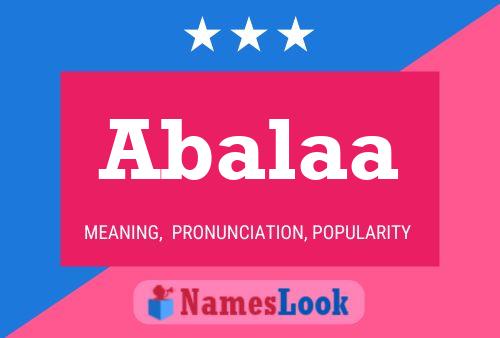 Abalaa Name Poster