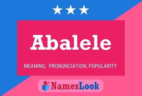 Abalele Name Poster