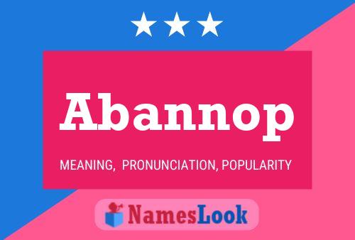 Abannop Name Poster