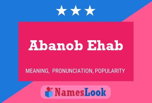 Abanob Ehab Name Poster