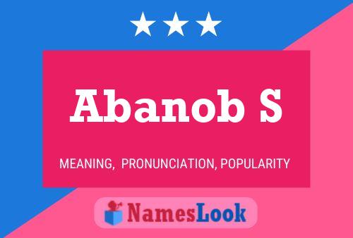 Abanob S Name Poster