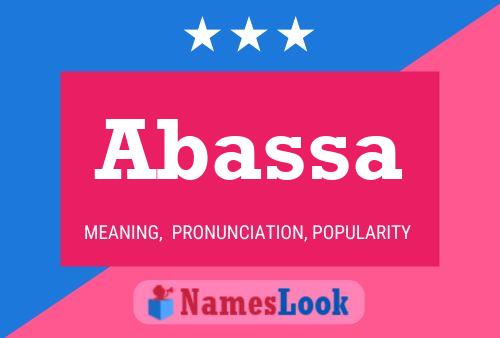 Abassa Name Poster