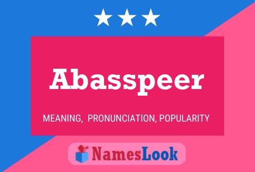 Abasspeer Name Poster