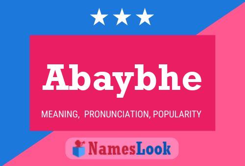 Abaybhe Name Poster