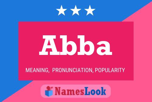 Abba Name Poster