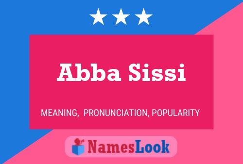 Abba Sissi Name Poster