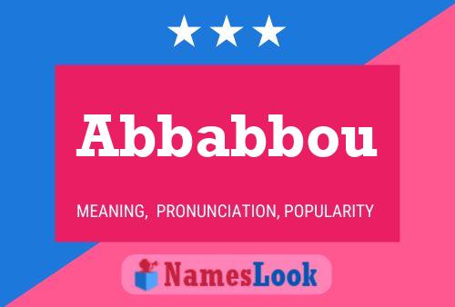 Abbabbou Name Poster