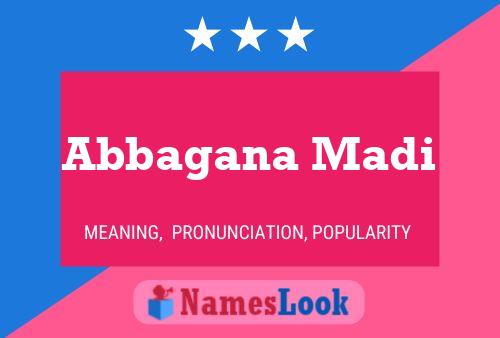 Abbagana Madi Name Poster