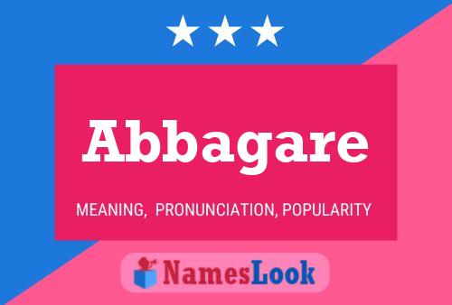 Abbagare Name Poster