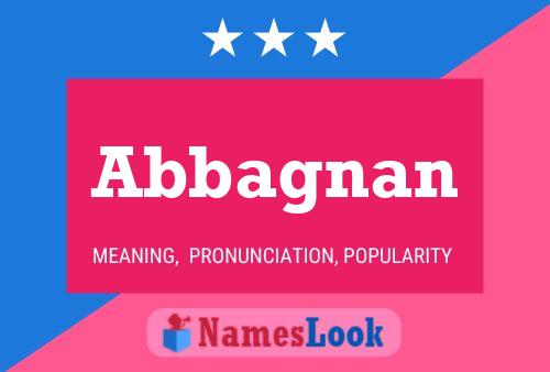 Abbagnan Name Poster