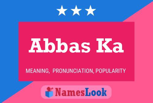 Abbas Ka Name Poster