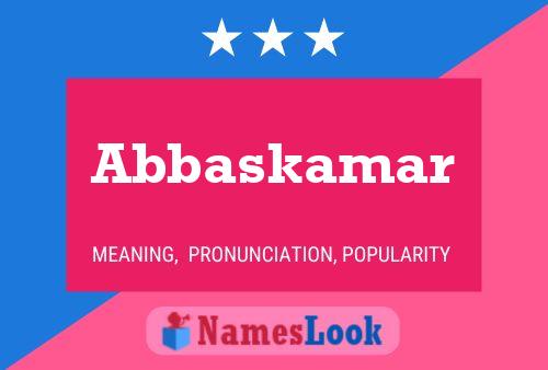 Abbaskamar Name Poster