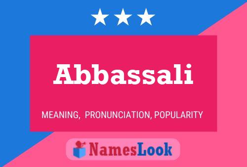 Abbassali Name Poster